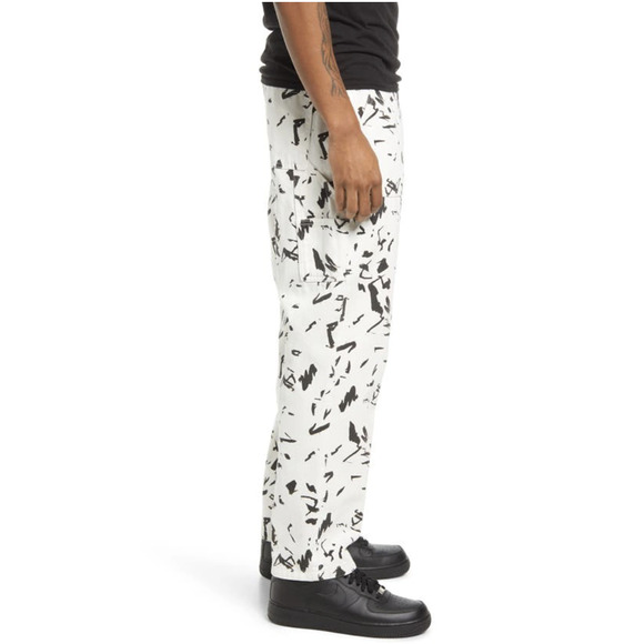 CRISTINA MARTINEZ GENDER INCLUSIVE ABSTRACT PRINT DENIM JEANS - Picture 3 of 16